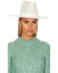 Damen Accessoires Hüte Janessa Leone Leder HUT AISLEY in Weiß Caps & Mützen 