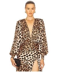 Bronx and Banco - Noelle Leopard Bodysuit - Lyst