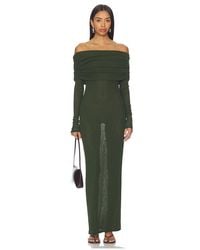 superdown - Vestido Largo Chantal En Color Verde Oscuro Talla (También En M, S, Xl, Xs, Xxs) - Lyst