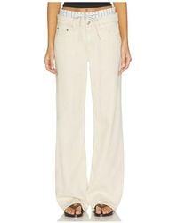 Rag & Bone - Featherweight Cam Low Rise Full Boxer Straight Jeans - Lyst