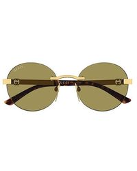 Gucci - Sonnenbrille Round - Lyst