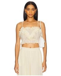 Bardot - Alira Frill Detail Crop Top - Lyst