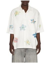 NAHMIAS - Super Bloom Cropped Short Sleeve Shirt - Lyst