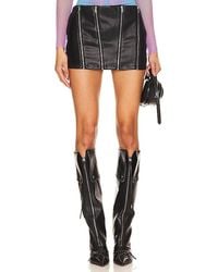 superdown - Dana Faux Leather Mini Skirt - Lyst