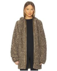 Norma Kamali - Oversized Raglan Sleeve Zip Front Hooded Jacket - Lyst