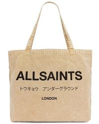 AllSaints - Bolso Tote En Color Marrón Talla - Lyst