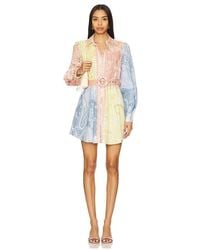 Hemant & Nandita - Short Dress With Buckle Belt - Lyst