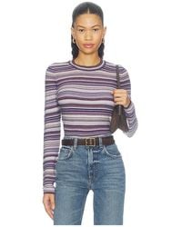 Pistola - Madison Long Sleeve Crew Neck Sweater Tee - Lyst