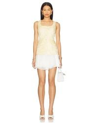 helsa ivory satin ruffled rosette puff sleeve maxi dress Lafont Ruffled Silk Maxi Dress – Petite Chérie