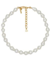 Lele Sadoughi - Baroque Pearl Collar Necklace - Lyst