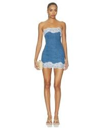 Lovers + Friends - Megan Denim Mini Dress - Lyst