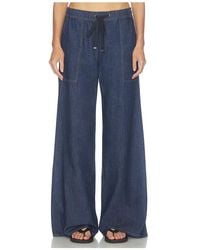7 For All Mankind - Utility Pull On Wide Leg Jean - Lyst