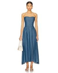 Azeeza - Vestido Midi Ezra En Color Azul Talla (También En S, Xs) - Lyst