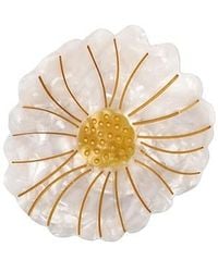 Solar Eclipse - Hand-Painted Daisy Lay Down Claw Hair Clip - Lyst