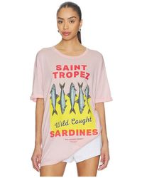 The Laundry Room - Saint Tropez Sardines Oversized Tee - Lyst
