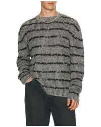 AllSaints - Dissolved Crew Neck Sweater - Lyst