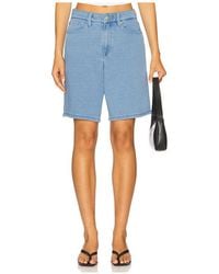 GOOD AMERICAN - Jeanius Good Ease Bermuda Shorts - Lyst