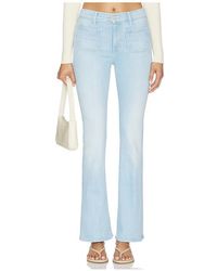 Mother - Patch Pocket Weekend Jeans - Lyst