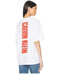 Calvin Klein - Relaxed Vertical Logo Tee - Lyst