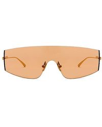Bottega Veneta - Light Ribbon Mask Sunglasses - Lyst