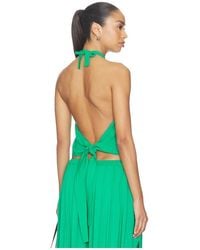 Ripley Rader - Linen Tie Back Halter Top - Lyst