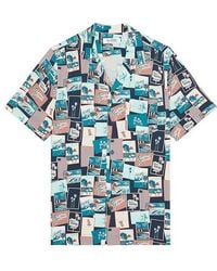 Original Penguin - All Over Print Postcard Camp Shirt - Lyst