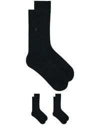 Polo Ralph Lauren - Soft Touch Flat Knit Dress Socks 3-Pack - Lyst