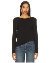 Bobi - Long Sleeve Open Cowl Back Top - Lyst