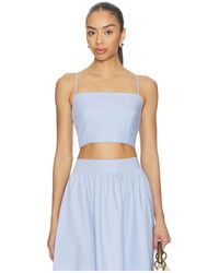 Susana Monaco - Poplin Smocking Back String Top - Lyst