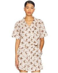 The Great - The Short Sleeve Pajama Shirt - Lyst