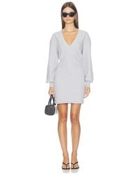 Susana Monaco - Fleece V Long Sleeve Dress - Lyst