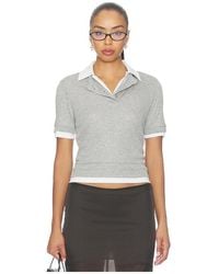 AYA MUSE - Double Polo Tee - Lyst