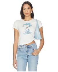 Junk Food - Giddy Up Snoopy Tee - Lyst