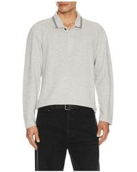 Scotch & Soda - Structured Relaxed Fit Long Sleeve Polo - Lyst
