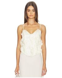 Kim Shui - Emma Lace Up Bustier Top - Lyst