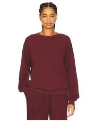 ÉTERNE - Oversized Lightweight French Terry Crewneck Sweatshirt - Lyst