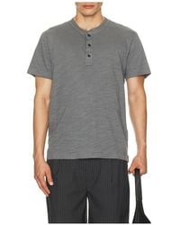 Rag & Bone - Classic Flame Henley En Color Roca Talla (También En S, M, Xl/1X) - Lyst