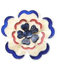 Solar Eclipse - Hand-Painted Americana Flower Claw Hair Clip - Lyst