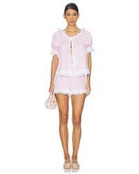 Sleeper - Romantica Lounge Set With Shorts - Lyst