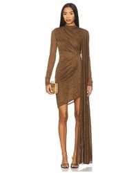 LAPOINTE - Snake Lace High Neck Cape Dress - Lyst