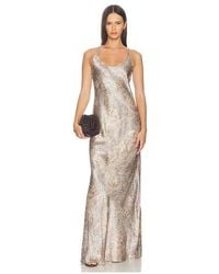 L'Agence - Charmaine U Neck Gown - Lyst