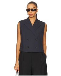 Theory - Peak Double Breasted Vest - Lyst