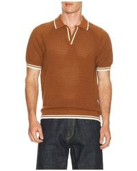 Percival - Casa Martini Knitted Tennis Polo - Lyst