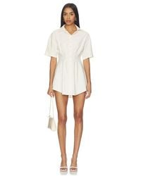 ALL THE WAYS - Charitie Short Sleeve Button Up Mini Dress - Lyst