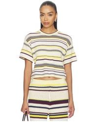 Jonathan Simkhai - Tenley Short Sleeve Tee - Lyst