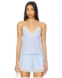 Nia - Kendra Top En Color Bebe Azul Talla En - Lyst