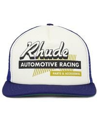 Rhude - Auto Racing Trucker Hat - Lyst