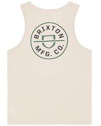 Brixton - Crest Tank Top - Lyst