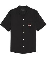 AllSaints - Lovers Button Down Camp Shirt - Lyst