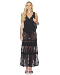 knee length dresses for ladies Morning Glory Maxi (Blue) | Free People main image 0